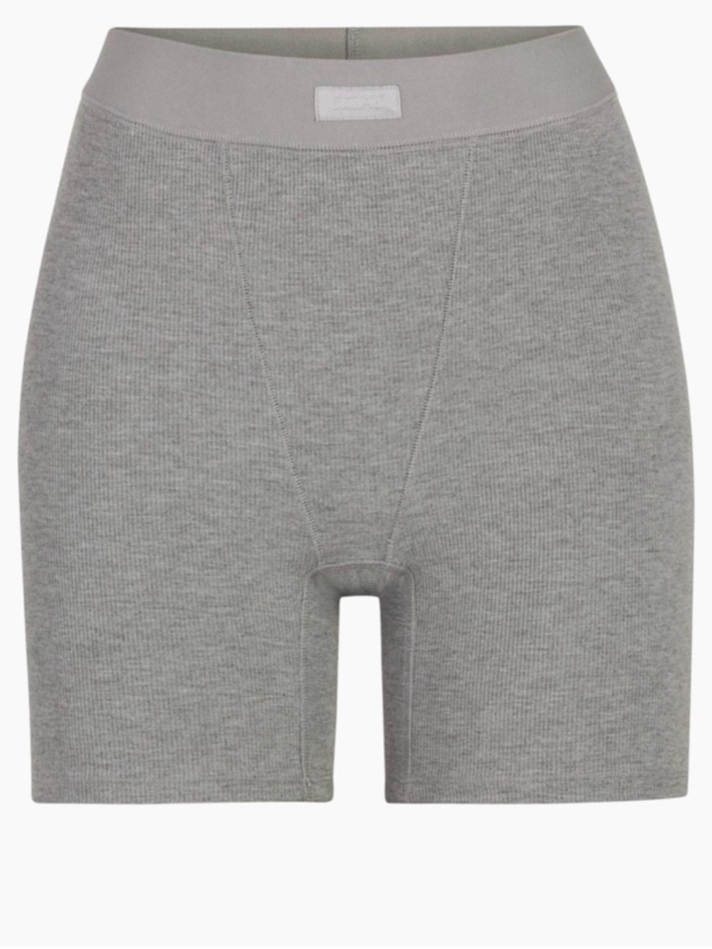 SKIMS High-Rise Ribbed Soft Lounge Boxer Short